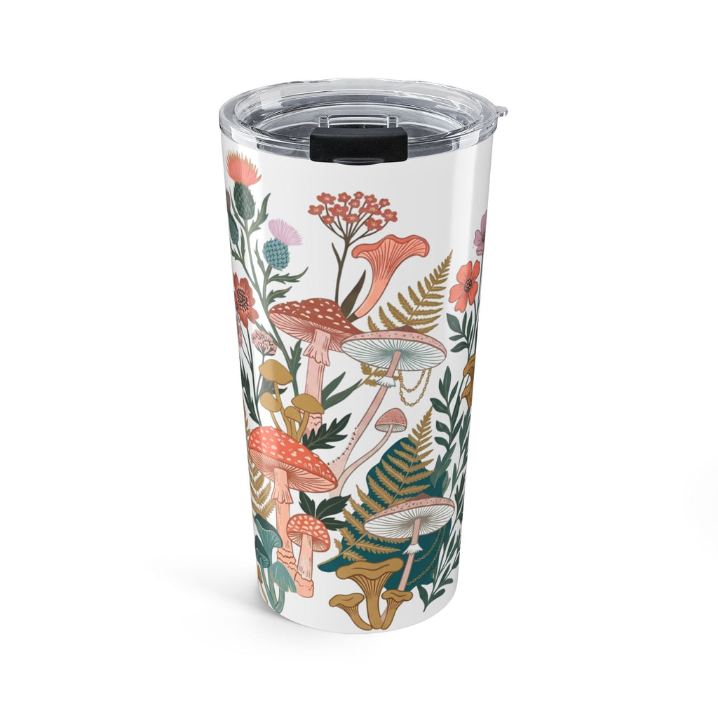20oz Mushroom Floral Tumbler - Botanical Boho Insulated Travel Cup