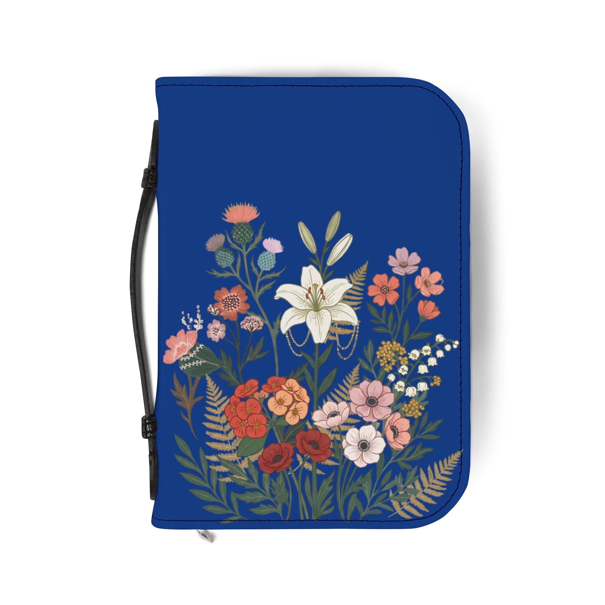 Bible Cover - Floral Proverbs 31:25 Zippered Bible Case, Women’s Scripture Cover